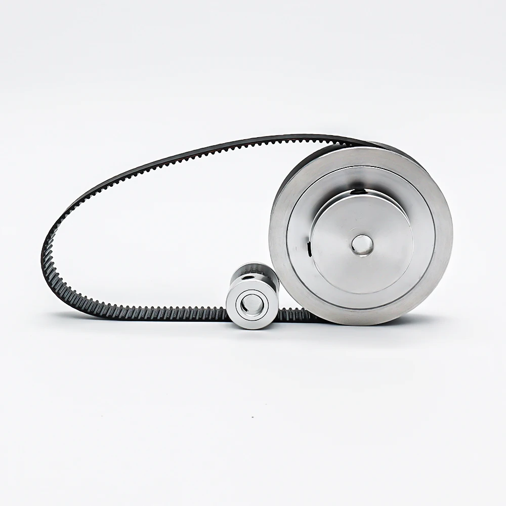 

80T 20 Зубьев 2GT Шкив ГРМ Редуктор деталей 3D-принтера Отверстие 4:1 3 ~ 25 мм Ширина ремня 10 мм 2 м Синхронное колесо GT2 Комплект ремня шкива