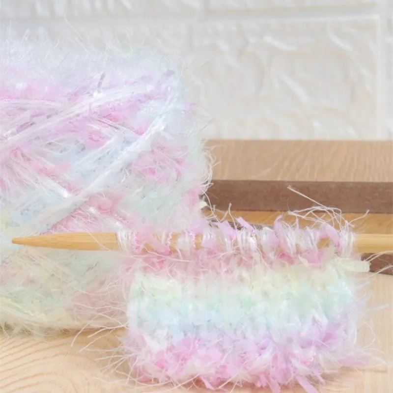 

50G Hand Account Tassel Characteristic Segment Dye Hand Mixed Thread DIY Woven Bag Hat Scarf Scarf Material Dream Hair Band Wool