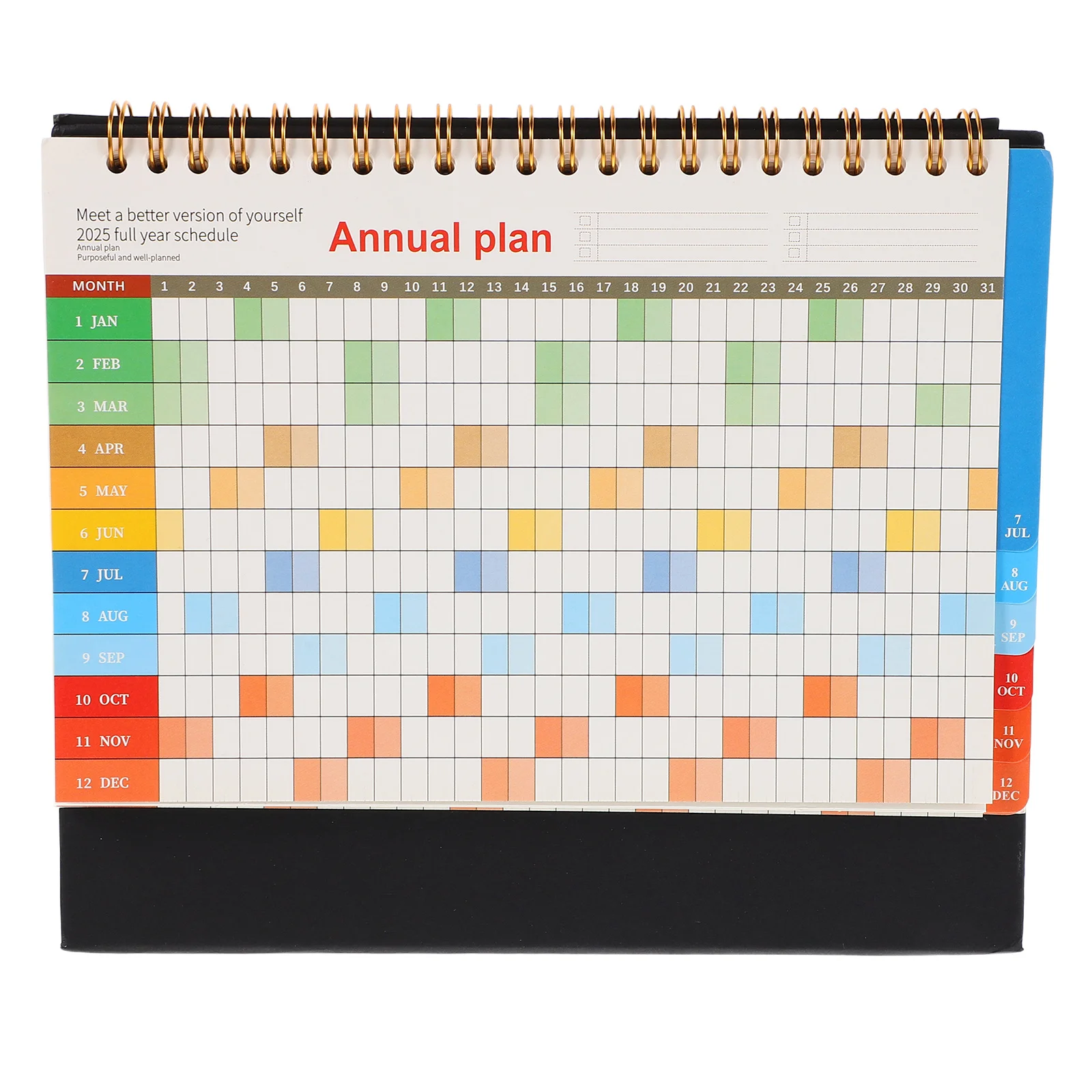 

Minimalist Desktop Calendar 2026 Standing Flip Layout Efficient Daily Organizer Notebook for Office Home Study Space-Saving Desk