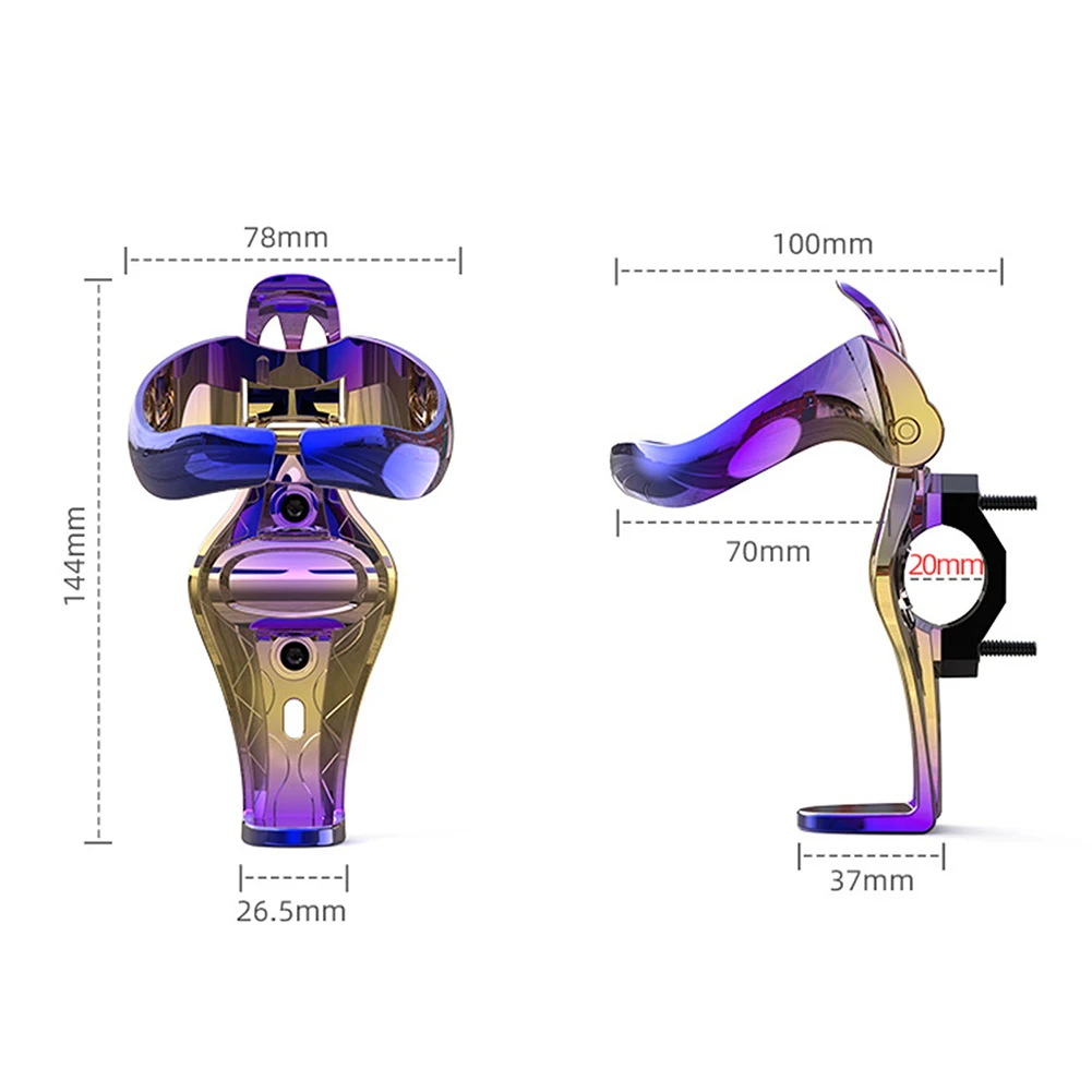 Foldable Motorcycle Beverage Cup Holder Motorbike Bicycle Handlebar Mount Universal Cycling Water Cup Holder for Motorcycle Bike