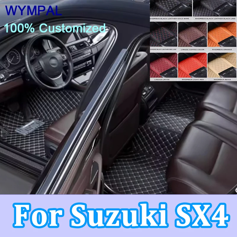 

Luxury Car Floor Mats For Suzuki SX4 Hatchback 2018 2017 2016 2015 2014 2013 2012 2011 2010 2009 2008 2007 Carpets Rug Auto mats