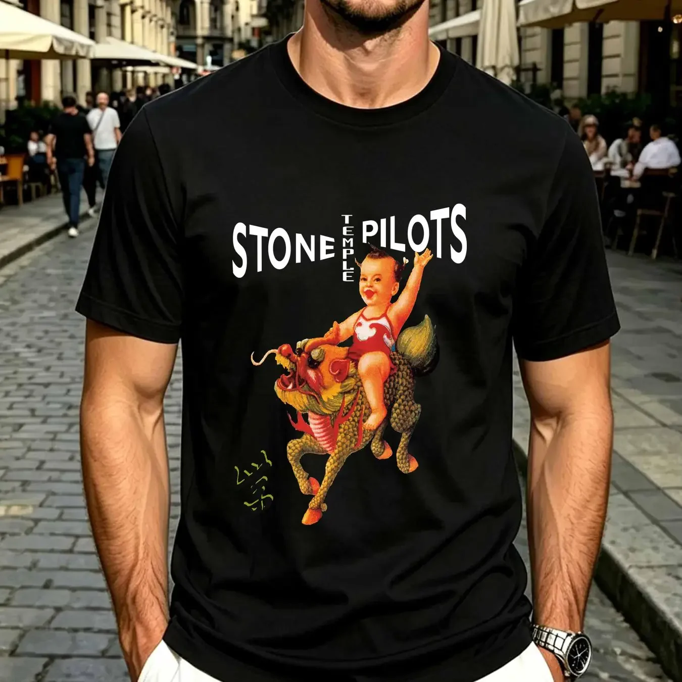 washed T Shirt Stone Temple Pilots Purple S M L 234XL IK285 vintage Washed Stylish homme Casual Slightly Top For Everyday Wear