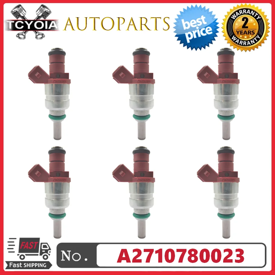 4/6pcs Fuel Injectors A2710780023 For Mercedes-Benz W203 W204 CL203 S203 S204 C209 A209 W211 W212 S211 R171