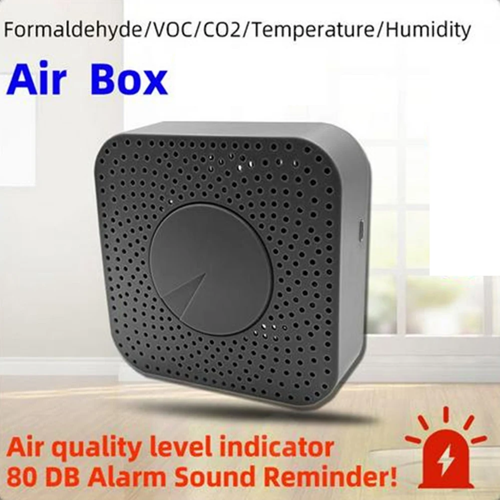 Tuya Zigbee Smart Air Quality Monitor CO2 Meter Carbon Dioxide Detector Voc Formaldehyde Auto Alarm