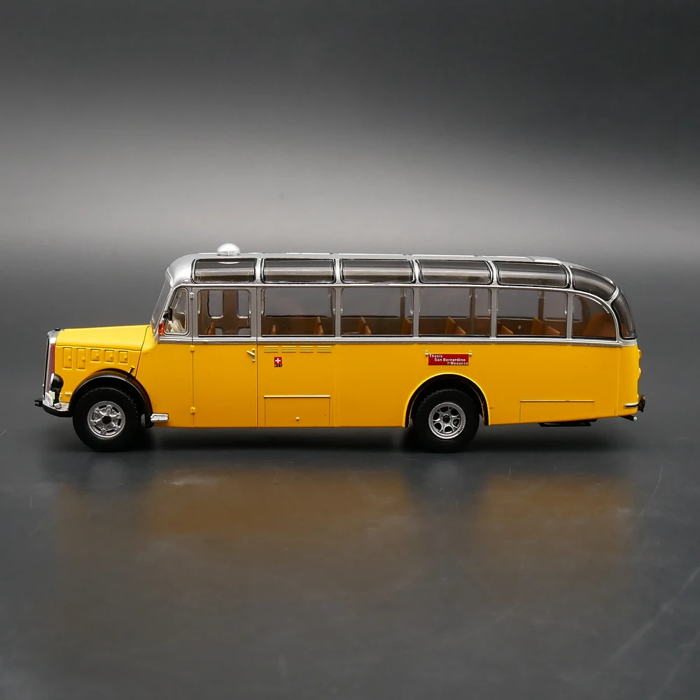 Diecast 1/43 Scale SAURER L4C 1949 Bus Simulation Metal Alloy Car Model Vintage Collection Display Gift Toy Car