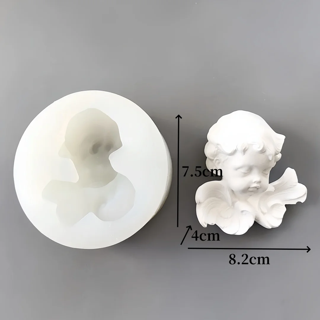 DIY Angel And Photo Frame Aromatherapy Plaster Mold Creative Gypsum Tabletop Ornament Decoration Mould