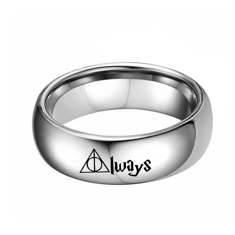 Harries Potter Rings Movie Peripherals Deathly Hallows Always Couple Rings Cosplay Props Jewelry Souvenirs Children\'s Toys Gifts