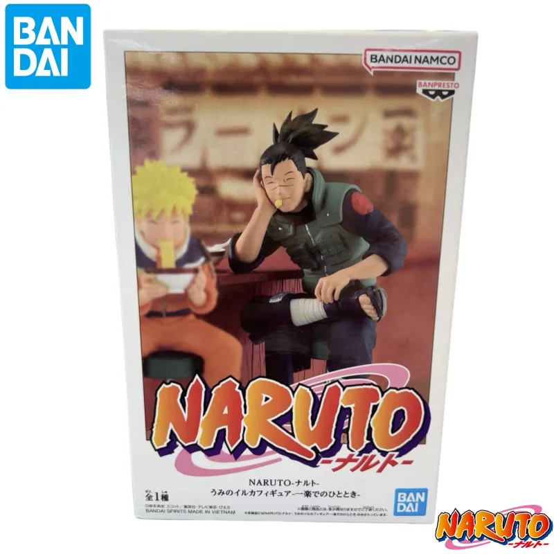 En stock BANDAI Original BANPRESTO Naruto Umino Iruka figura de acción modelo muñeca nuevos personajes de anime en caja