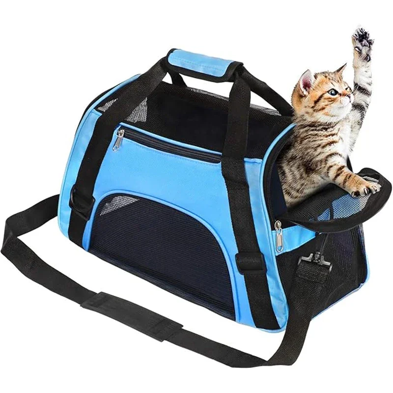 

Cat Bags Portable Dog Carrier Bag Cat Carrier Bag Pet Travel Carriers Handbag Soft-Sided Breathable Mesh Pet Carrier Bag Outdoor