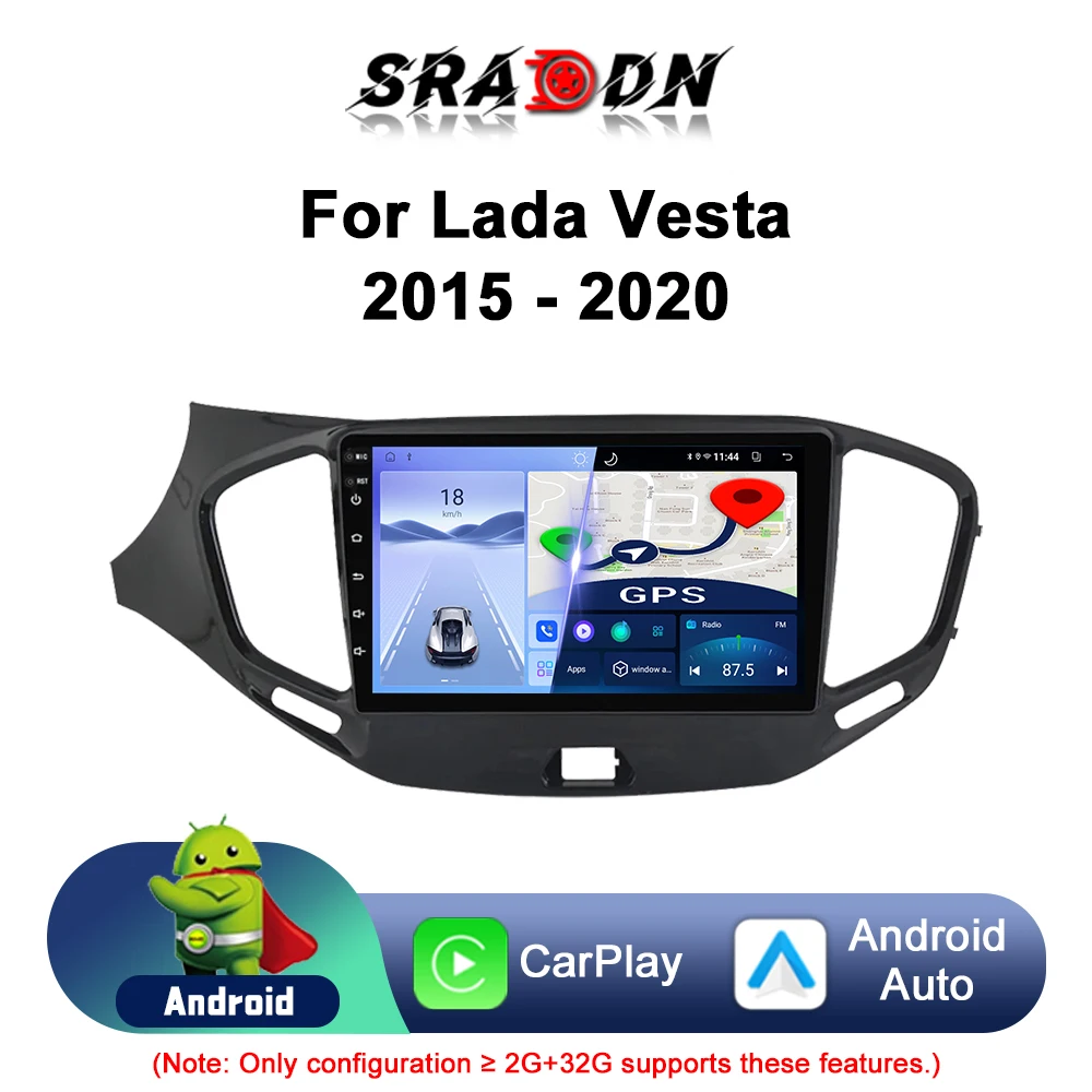 For LADA Vesta Cross Sport 2015 - 2019 Car Radio Android Automotive Multimedia Player Navigation GPS Carplay Screen Auto Stereo