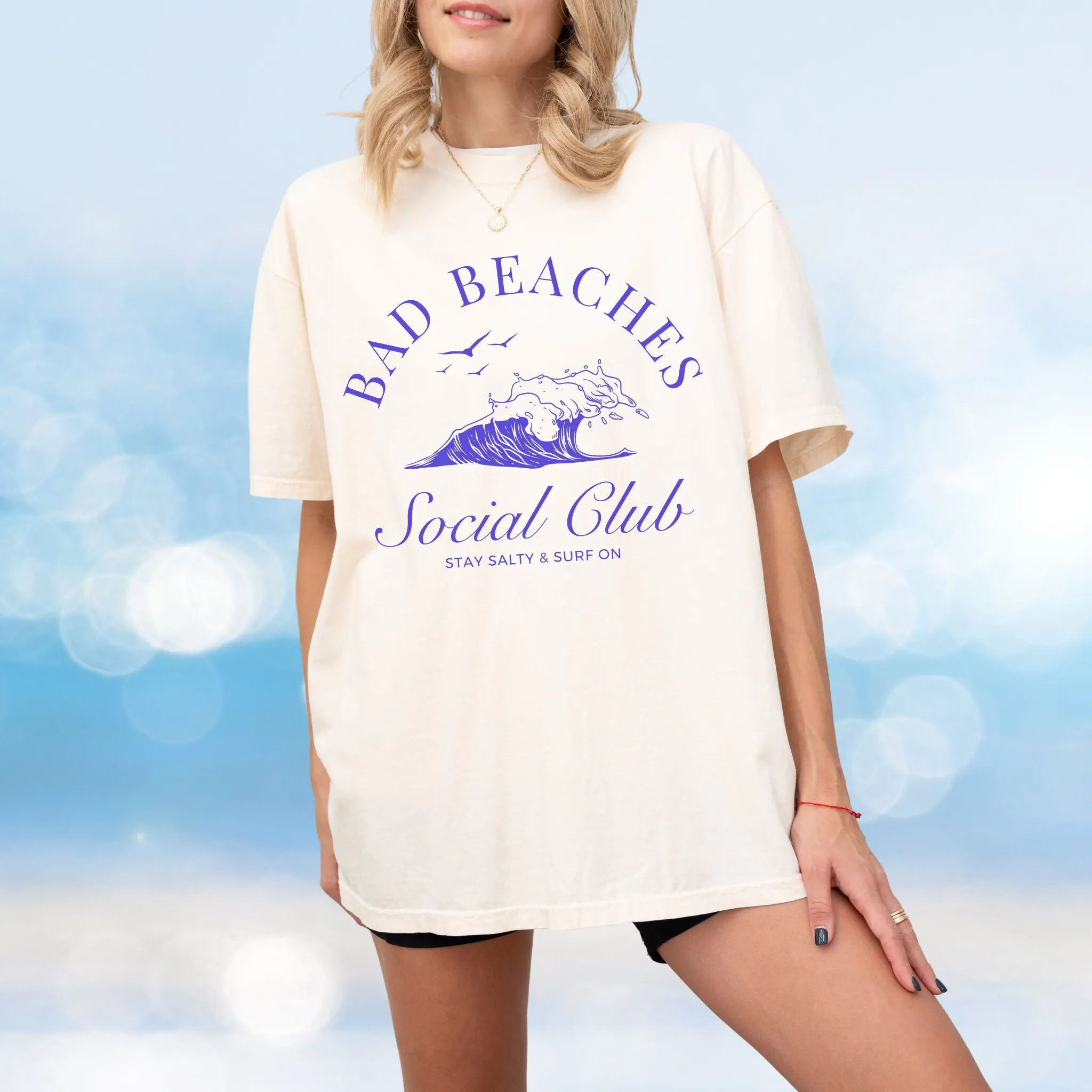 Bad Beaches Social Club Coconut Girl shirt ocean inspired style clothes retro beachy shirts surfer aesthetic