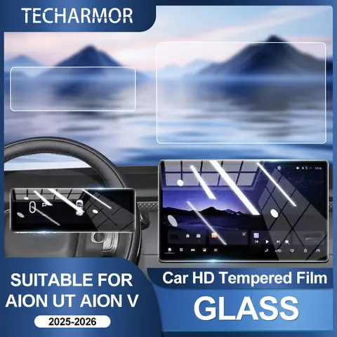 Car Tempered Glass Protective For GAC Aion UT/Aion V Tyrannosaurus Rex 25-26  to GPS Navigation Screen Protector Display Interio