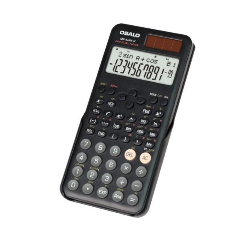 240 Function Junior High School Student Function Science Calculator Plug Button Battery  OS-82MS II Teaching Test Calculator