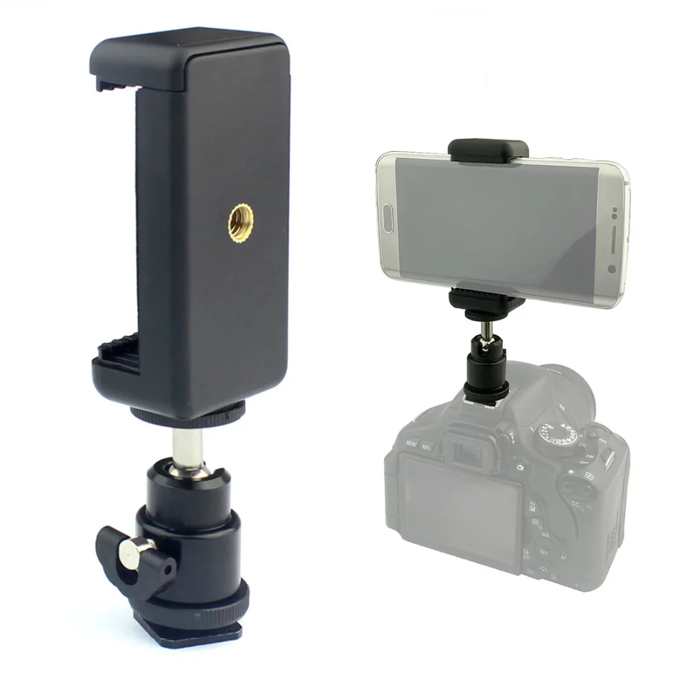 Mini-Metallkugelkopf 360 ° Schwenkbarer Stativ-Kugelkopf mit Cold-Shoe-Halterung, 1/4-Zoll-Schraube, 2,5 kg Tragkraft für DSLR-Kamera, Webcam, Blitz, Vlog-Rig – Detail 17