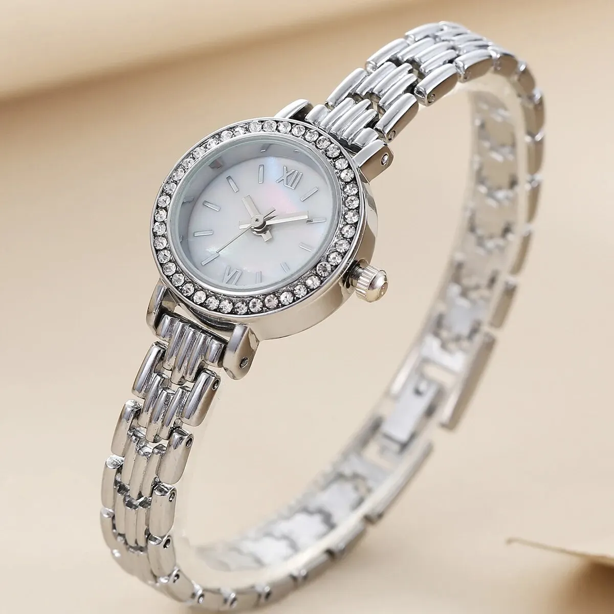 Colored Roman Alloy Analog Digital Girls Watch