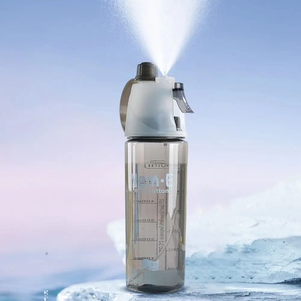 الإبداعية مع القش زجاجة ماء درينكوير مانعة للتسرب شرب رذاذ كوب المحمولة رذاذ رذاذ زجاجة ماء ركوب الدراجات