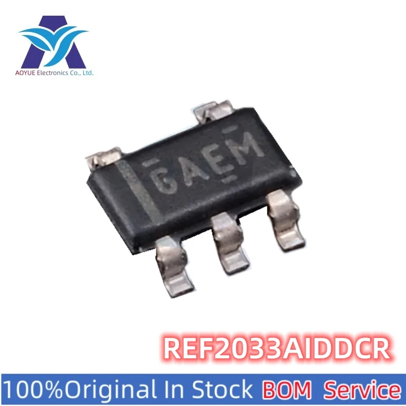 New Original Stock IC REF2033AIDDC REF2033AIDDCR REF2033AIDDCT code:  GAEM  SOT-23-5 Dual output fixed voltage reference chip