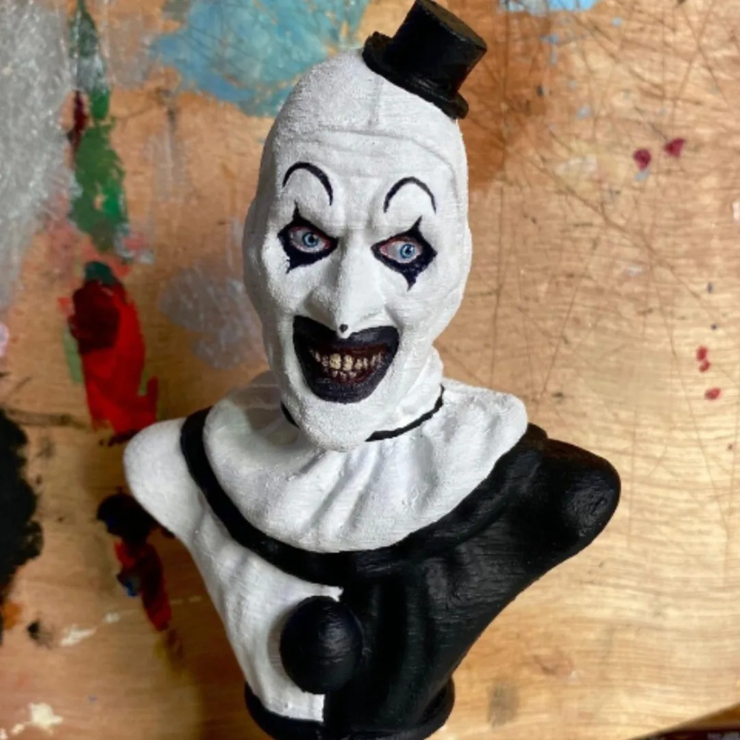 Terrifier Resin Figure Clown Terrifying Desktop Ornament Halloween Horror House Ornaments Party Prop Bar Horror Movie Room Decor