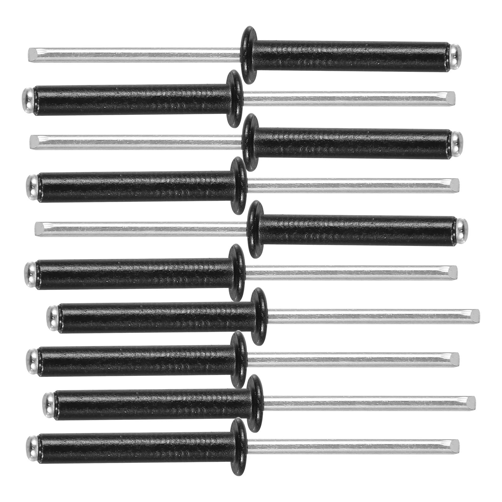 50pcs Black Round Head Rivets M4x25 Aluminum Blind Rivets for Metal Sheet Door Gutter Repair Durable Fasteners Hardware