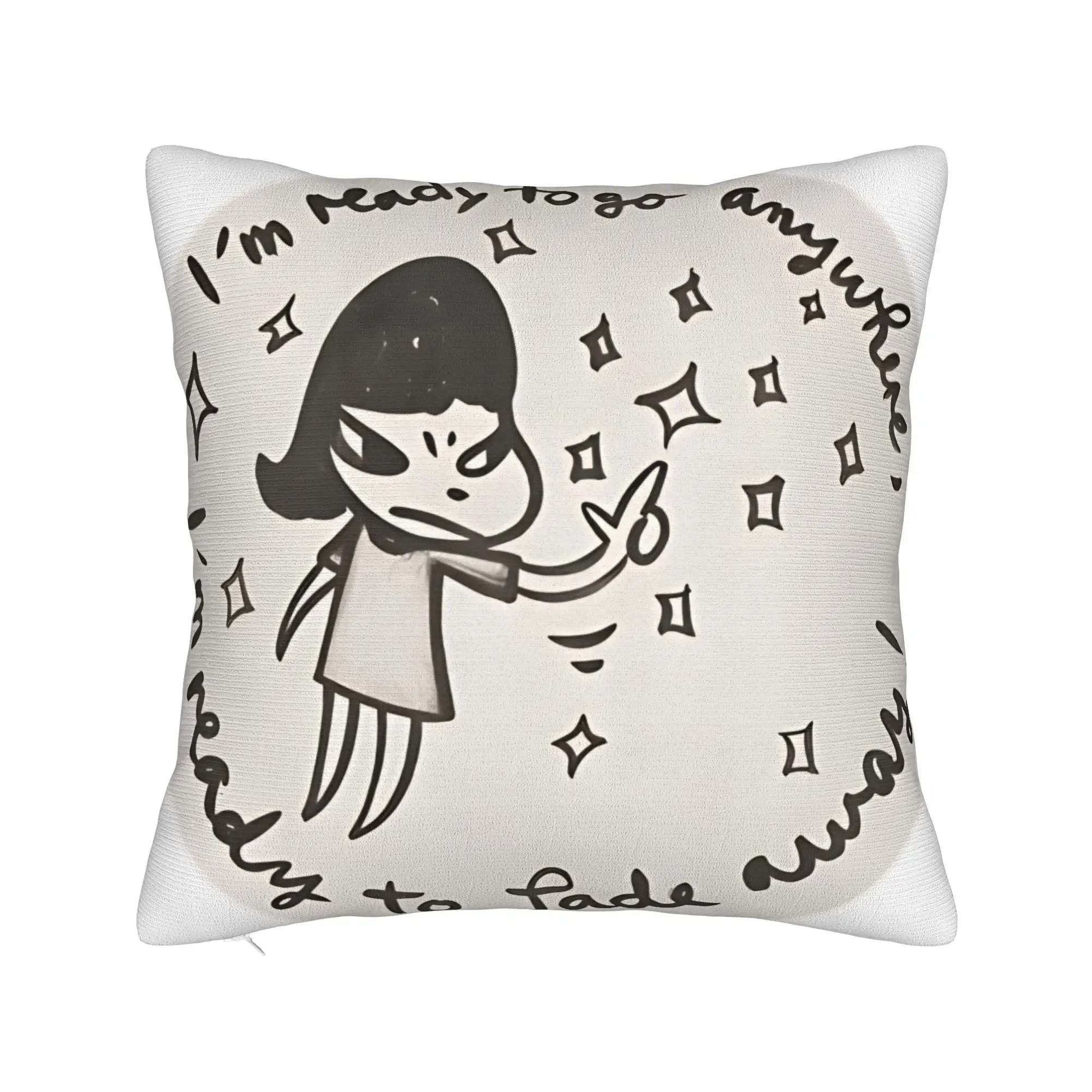 Y-Yoshitomo Nara Pillow Case  Soft Pillow Cover For Living Room Chair Funny Pillowcases