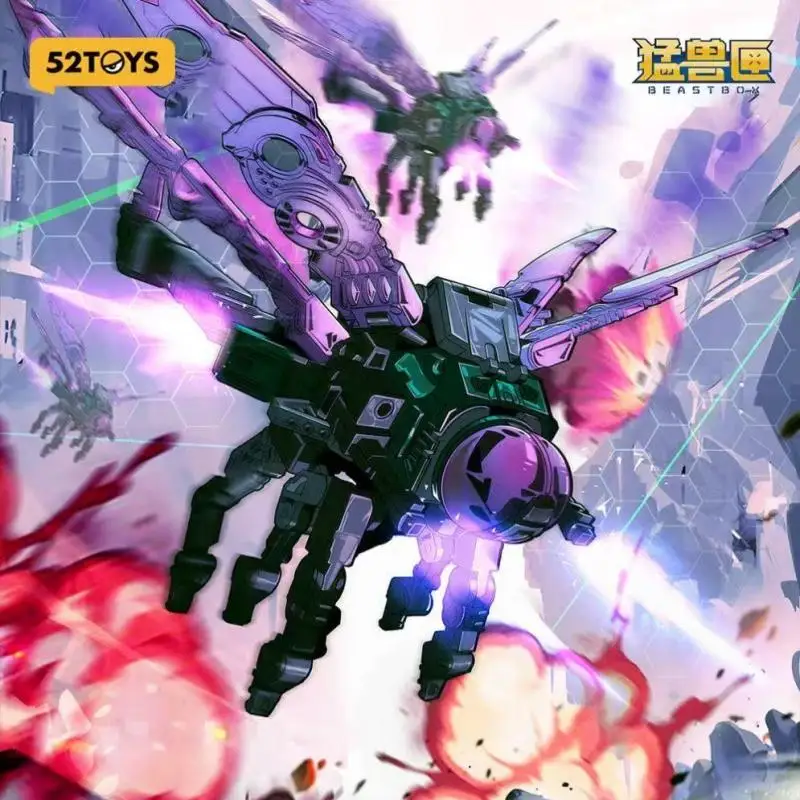 Figurine Transformable Drago série Beastbox, 52 jouets, avec ailes battantes, modèle d'action à collectionner, jouet pour anniversaire, cadeau de noël