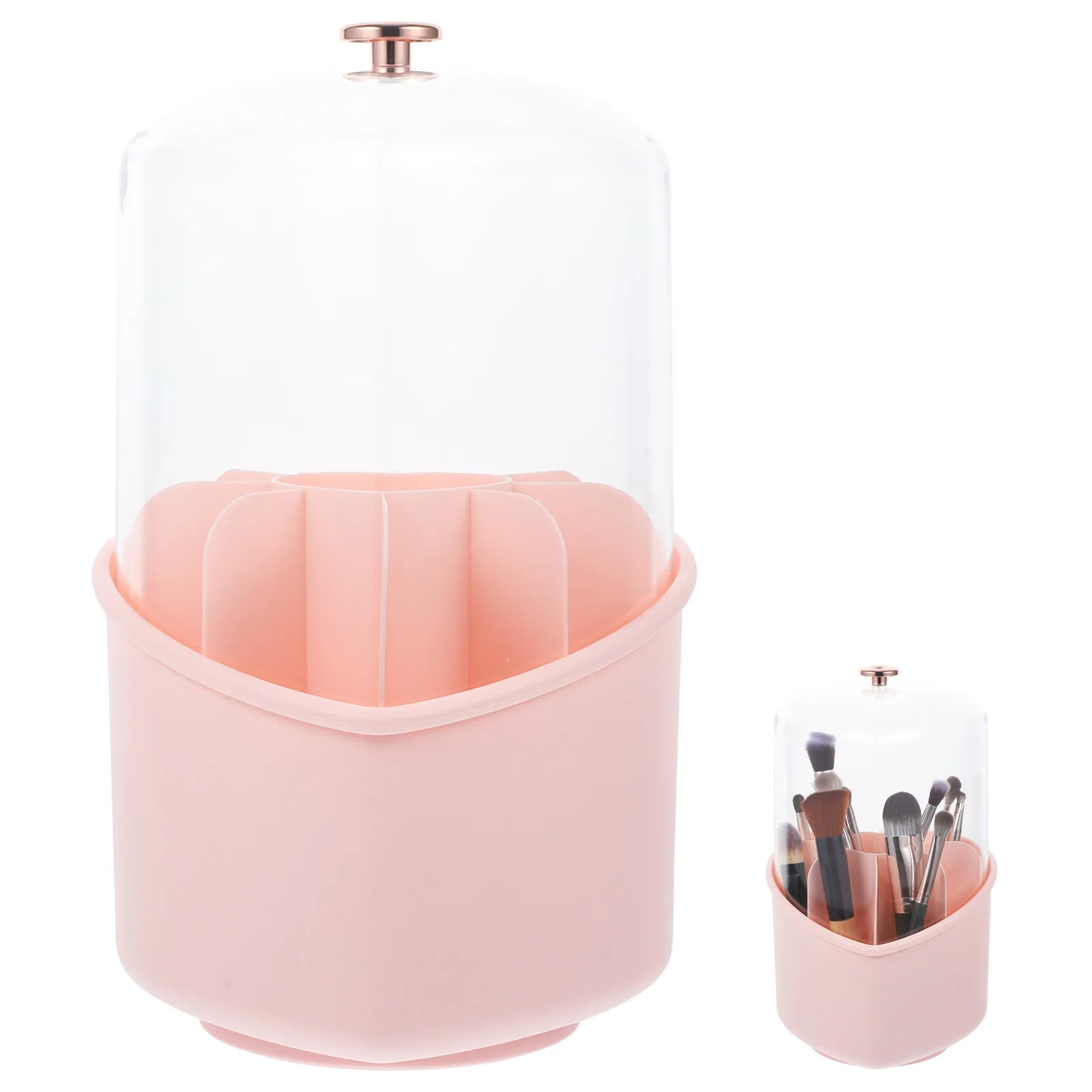 

Держатель для кистей для макияжа в форме сердца, настольный контейнер для хранения косметики, подводки для глаз, помады, ручек, карандашей, органайзер для канцелярских принадлежностей