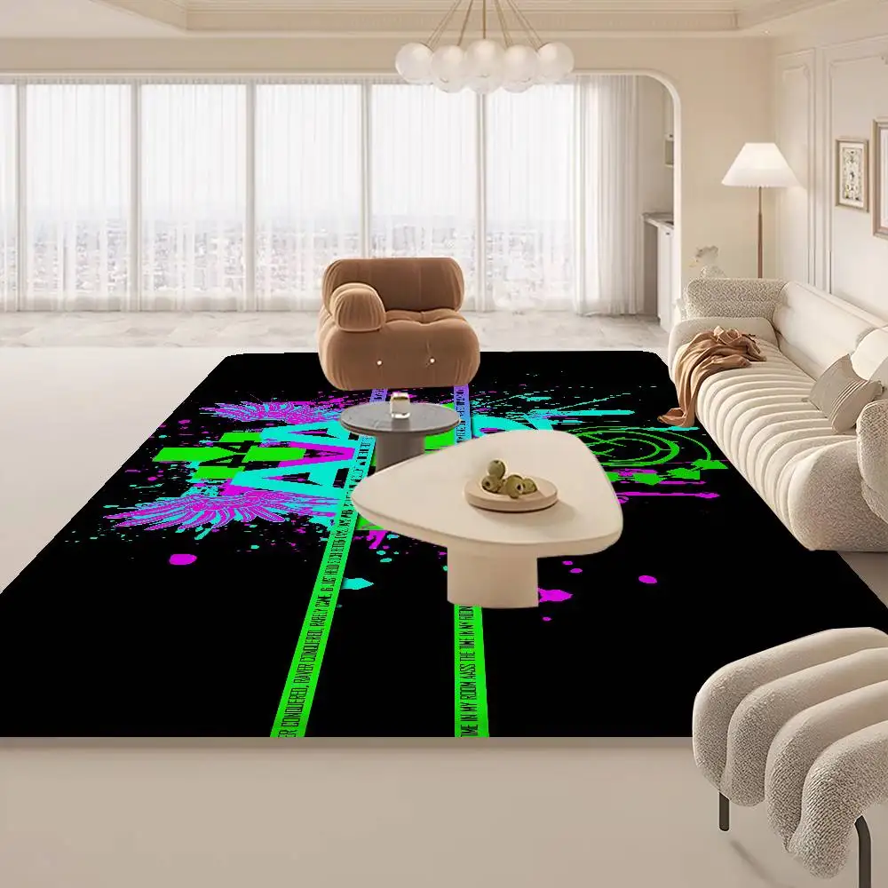 B-BLINK-182 Band Bathroom Mat Anti-slip Absorb Water Long Strip Cushion Bedroon Mat Welcome Doormat