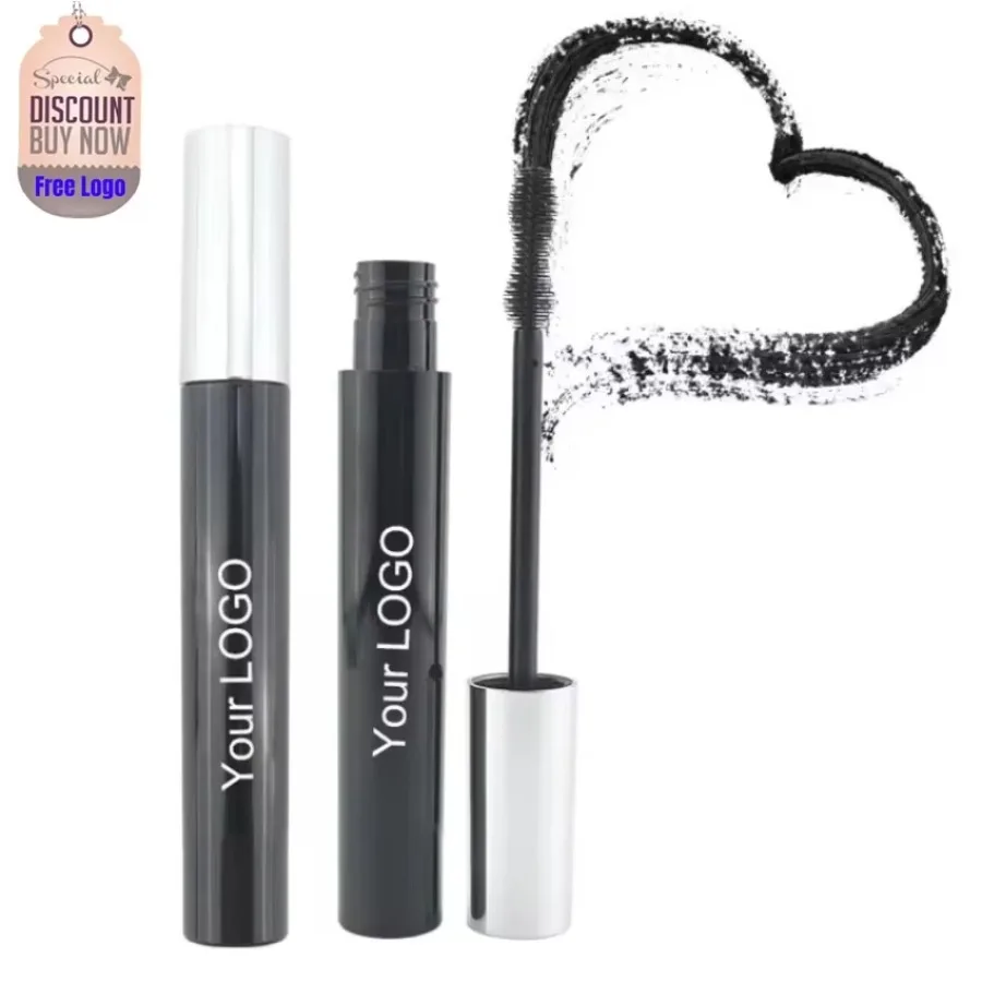 Mascara arricciacapelli con etichetta privata, allungamento spesso, lunga durata, facile da applicare, volume extra impermeabile, macara nero sfuso