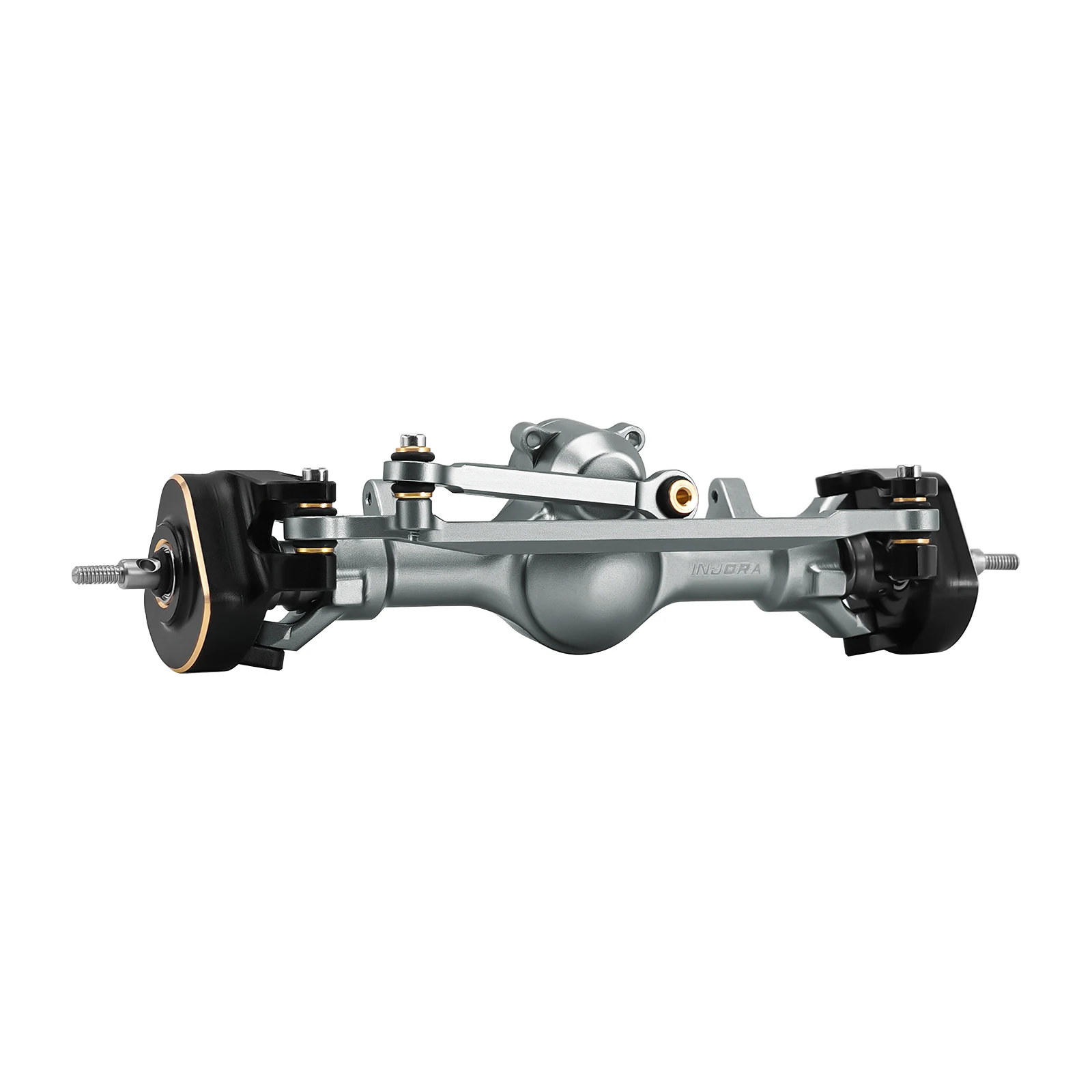 INJORA +4mm Planet Axles with Double Joint Shafts & Brass Steering Knuckles for 1/24 Axial SCX24