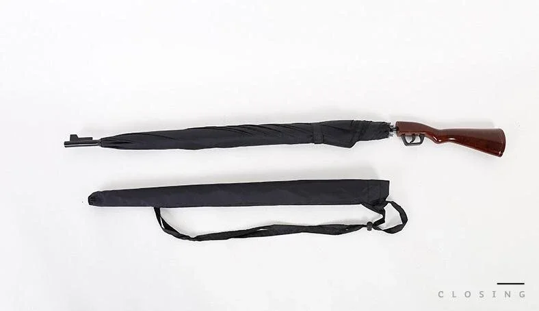 Creative Rifle Umbrella Long Handle Large Straight Cool Umbrellas Formen Automatic Open