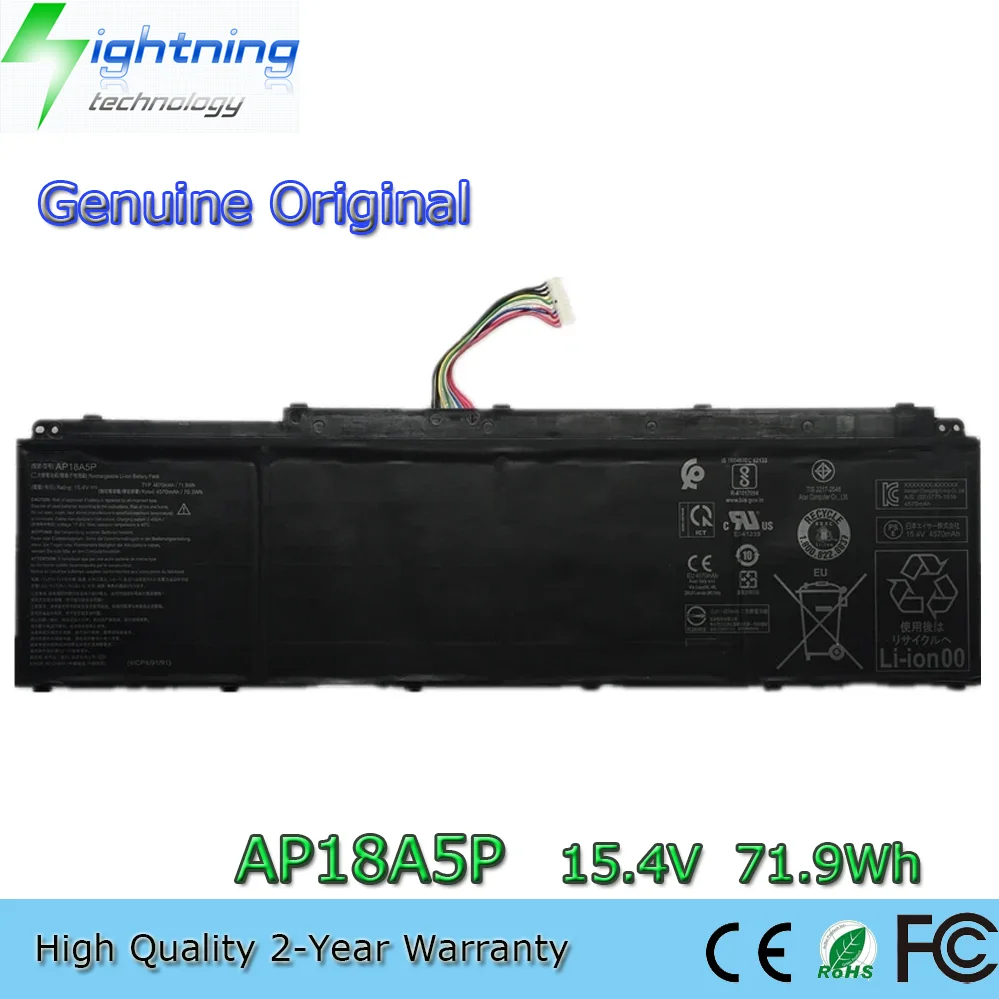 

New Genuine AP18A5P 15.4V 71.9Wh Laptop Battery for Acer Predator Helios 700 Predator Triton 900