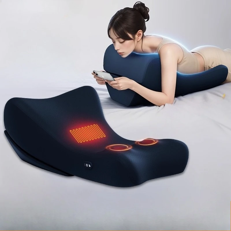 Kneading High Frequency Vibration Relaxation Massagers Lie On Bed Sleeping Pillow Multifunctional Prone Position Massage Cushion