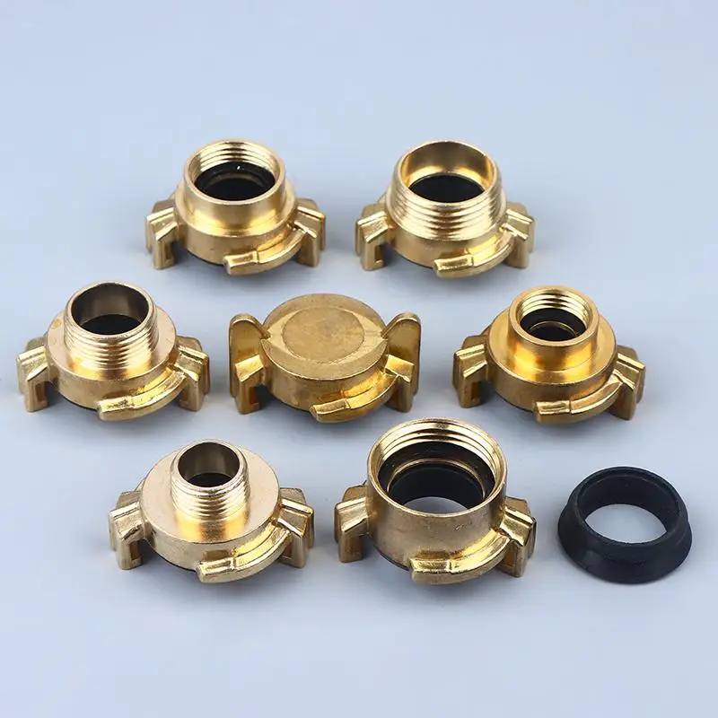 Garden Tap Adapter Fittings Claw Style Copper Quick Coupling Water Pipe Fast Connect