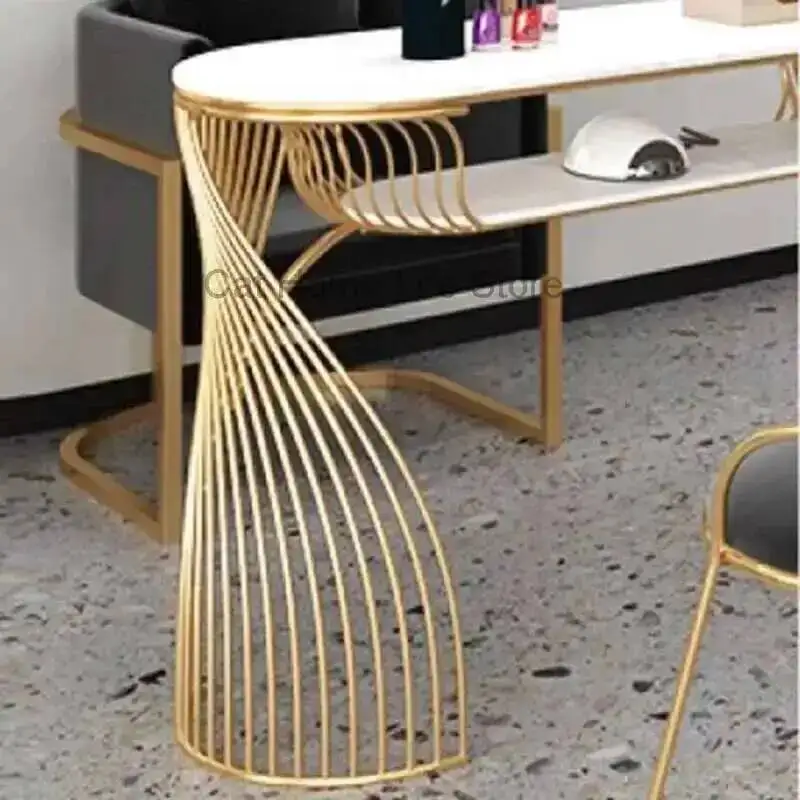 Mesas de manicura estéticas sencillas para uñas, lámpara Led de diseño profesional japonés, suministros para sillas, muebles de Tafel para manicura