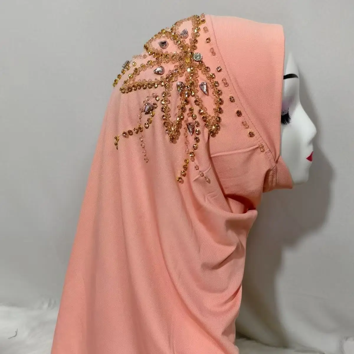

Abaya Hijab Muslim Women Shawl Lace Headscarf Luxury Tassels Scarf Malaysia Prayer Kufi Islam Saudi Arabia Turban 05499