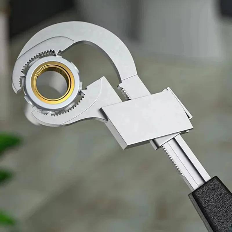 Universal Adjustable Sink Wrench Large Opening Faucet Installation Tool Bathroom Kitchen Plumbing Pipe Motorcycle Repair Spanner