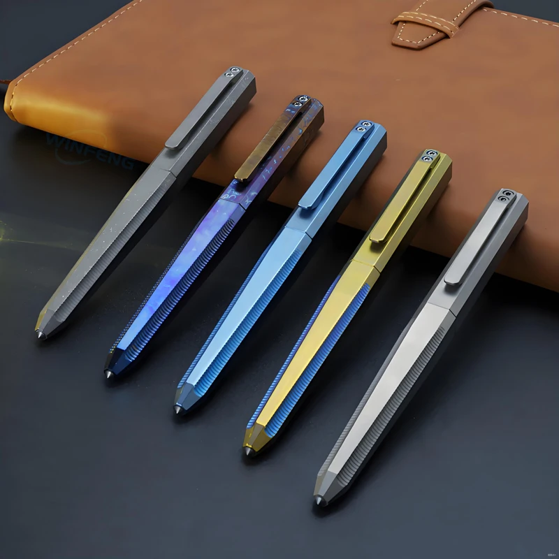 チタンウィンドウブレーカー戦術ペン、自己防衛用品、学生学校のオフィスの文房具、緊急サバイバル、高品質
