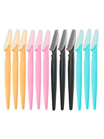 3/10Pcs  Eye Brow Epilation Hair Removal Cutters Safety Knife Makeup Scraper Eyebrow Trimmer Blade Women Face Shaver Portable