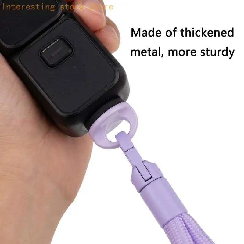 Metal Camera Lanyard Screw 1/4inch with Integrated Wrist Cord Attachment 55KC