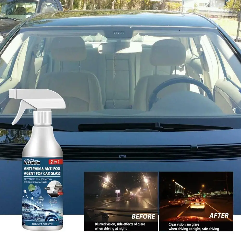 Agent de revêtement imperméable pour vitres de voiture, anti-buée automatique, spray anti-pluie, dissolvant de pluie pour fenêtres, cd kr W0R9, 60