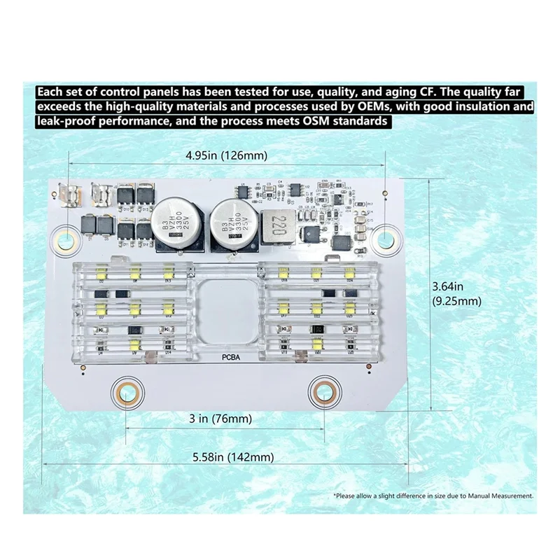 ABGH-Per Intellibrite 5G 2a generazione Kit scheda motore luce LED bianca 619917Z 500W per 2011 alle luci della piscina attuali