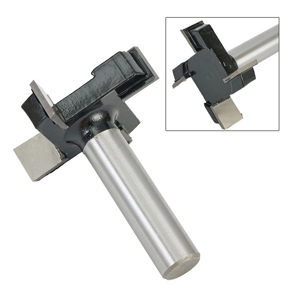 Surfacing Router Bits Woodworking Parts Portable Shank Slotting Tipped Tool 1/2inch CNC Carbide Carpenter Grooving