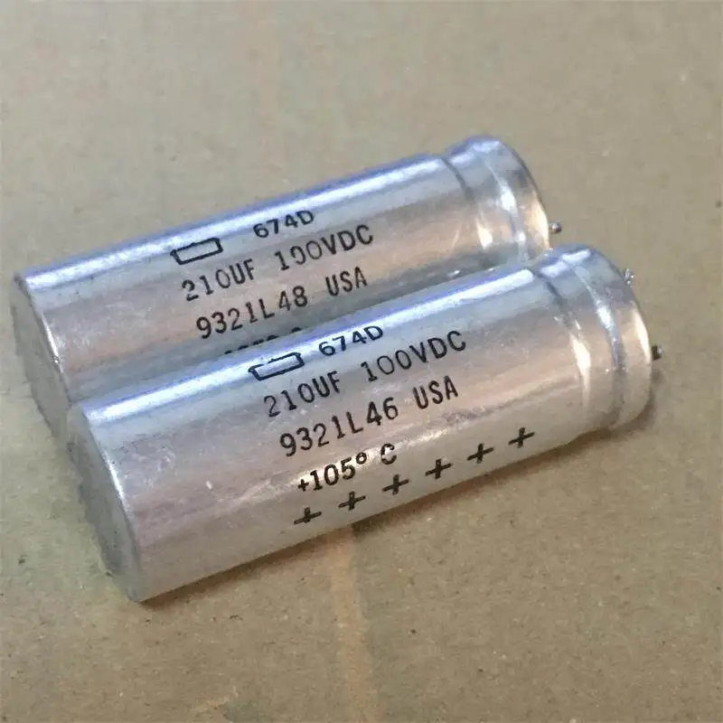 10個入り。sprague-674dシリーズ、210μf、100v、hifi用カソード電解コンデンサに使用。