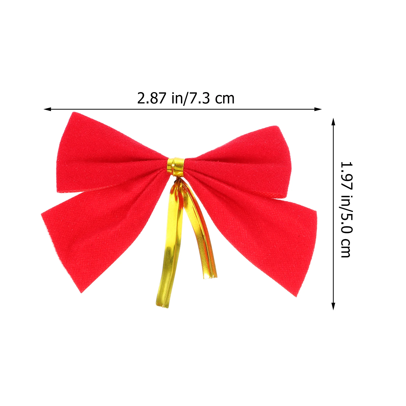 Kerststrik Reardrop Krans Grote Bogen voor Boomversieringen Striklint Rode Topper