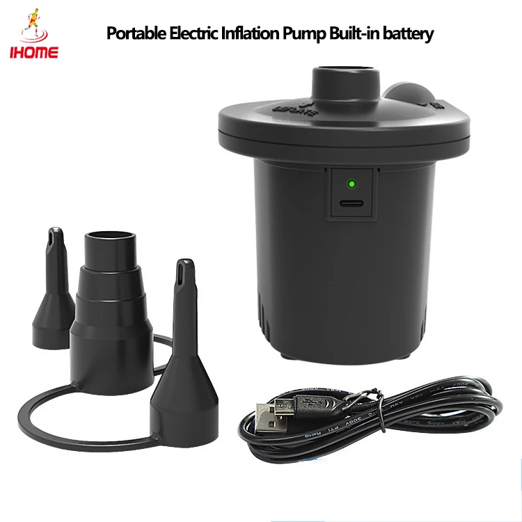 DC 5V Electric Inflatable Pump Built-in 18650 Lithium Battery Inflatable / Pumping Dual-purpose Portable Electric Pumps 0.54PSI