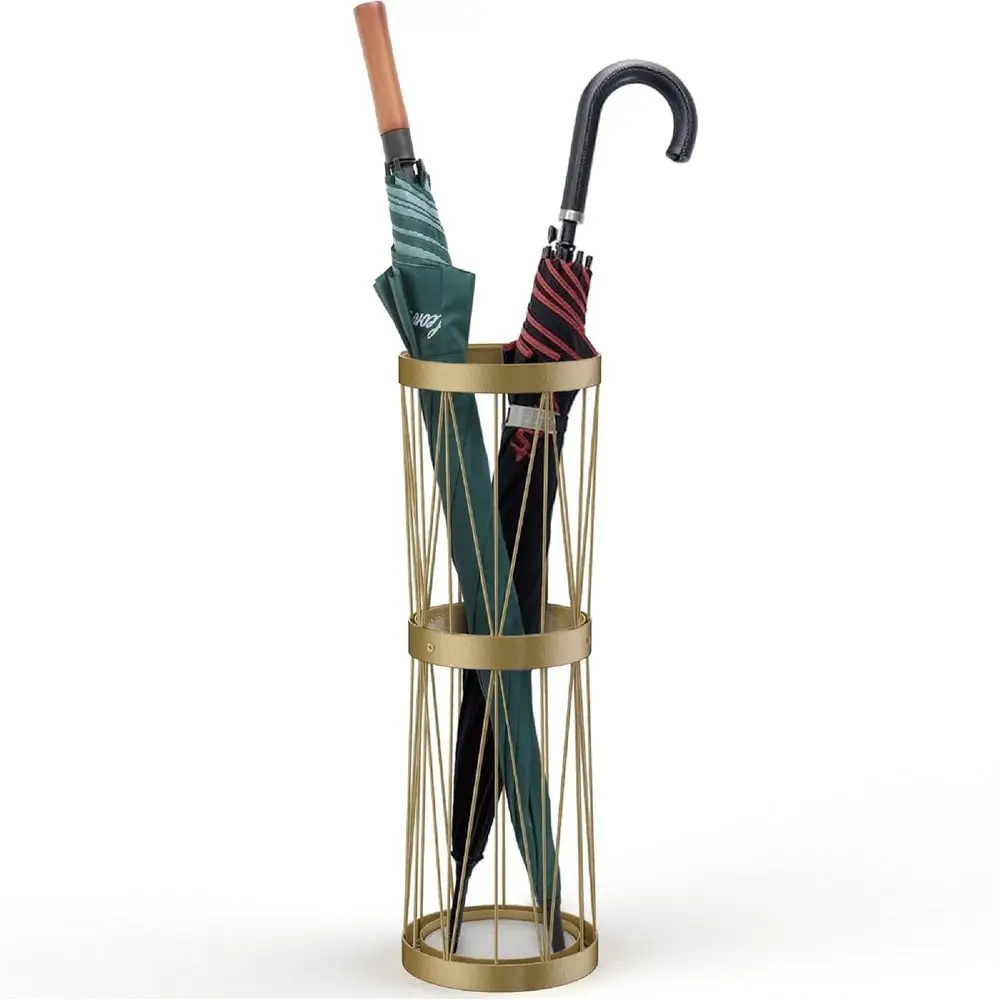 

Золотая высокая подставка для зонтов из камня сокстоун