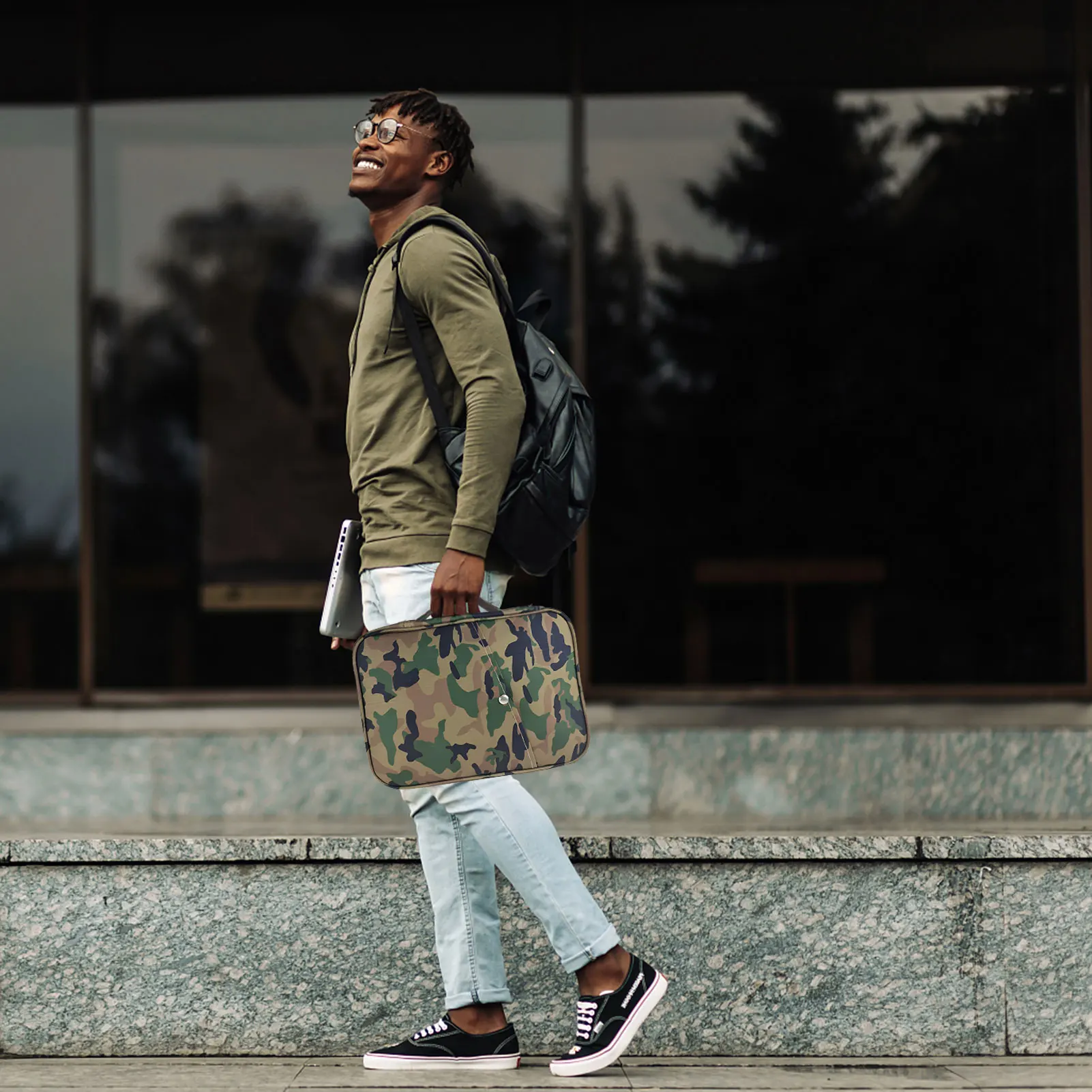 Funda grande para libro de estudio de la Biblia, bolsa de transporte para libro de estudio de la Biblia, funda protectora de lona, bolsa de almacenamiento de libros