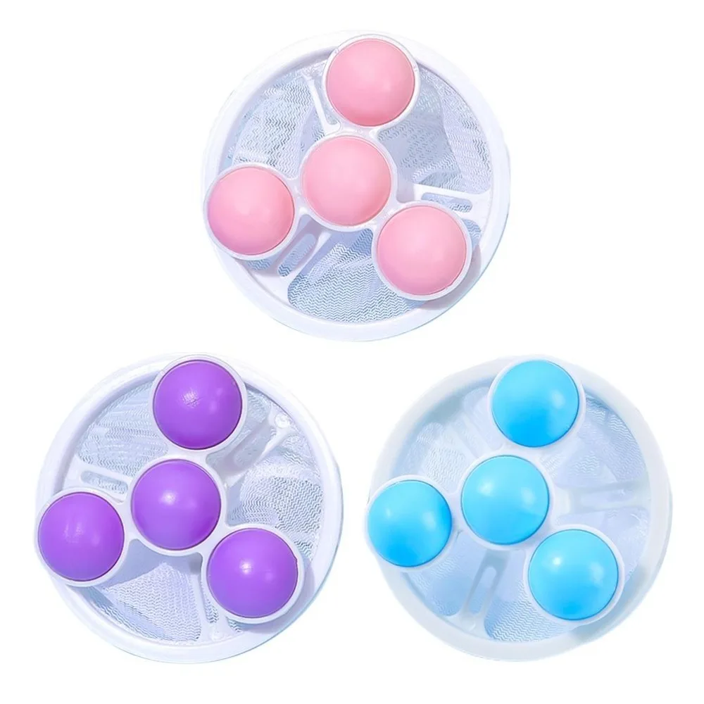 3Pcs Efficient Colorful Laundry Ball Floating Bagged Washing Machine Accessory Universal Filter Net Hair Removal