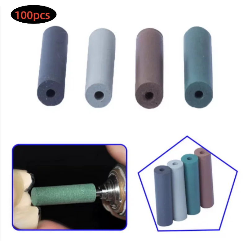 40Pcs Rubber Points Polishing Pillar Wheels For Dental Jewelry Rotary dental material