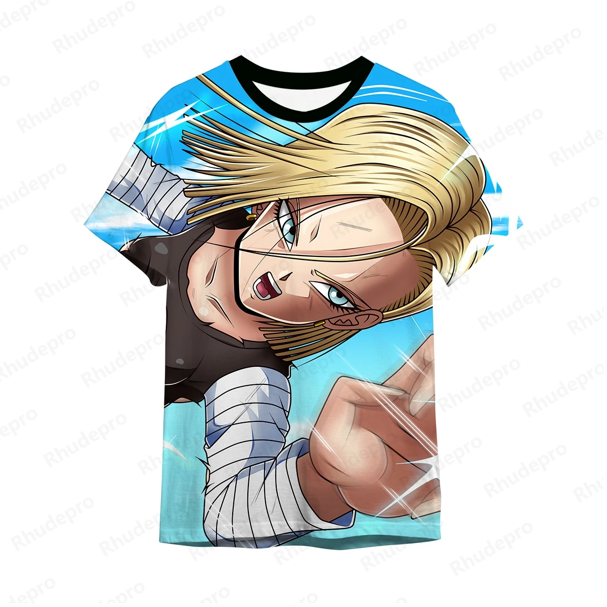 メンズドラゴンボールTシャツ,孫悟空,ベジータ,アニメ,原宿スタイル,y2k服,100-5XL, 2024